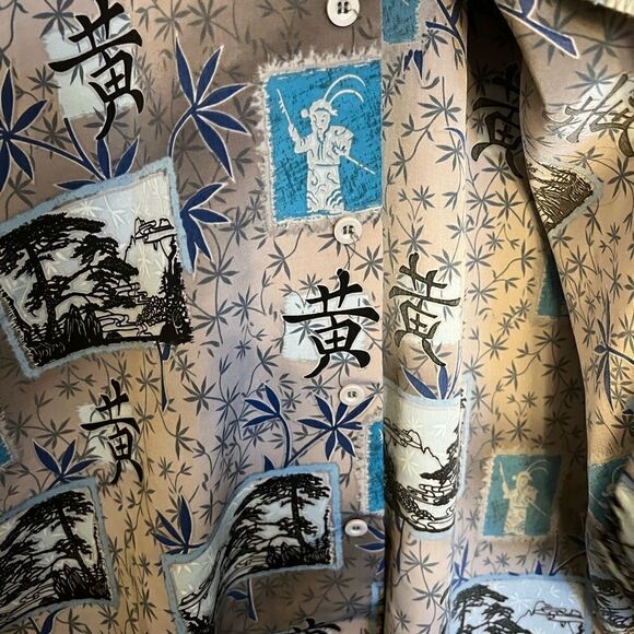 Men’s EUC Authentic Shaolin Button down. Size Medium. - Picture 3 of 9